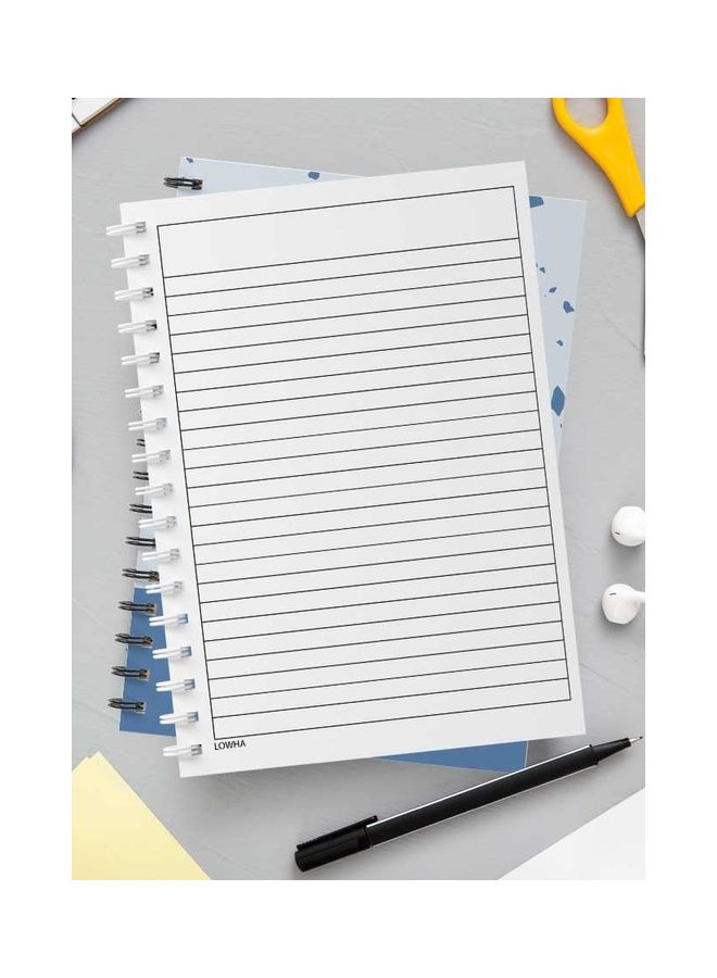 LOWHA Spiral Notebook Blue/White - Image 3