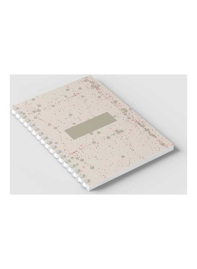 لوحة دفتر سلك رمادي/ وردي - Image 2