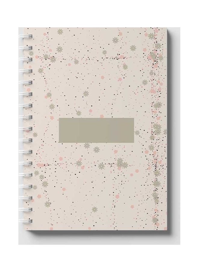 لوحة دفتر سلك رمادي/ وردي - Image 1