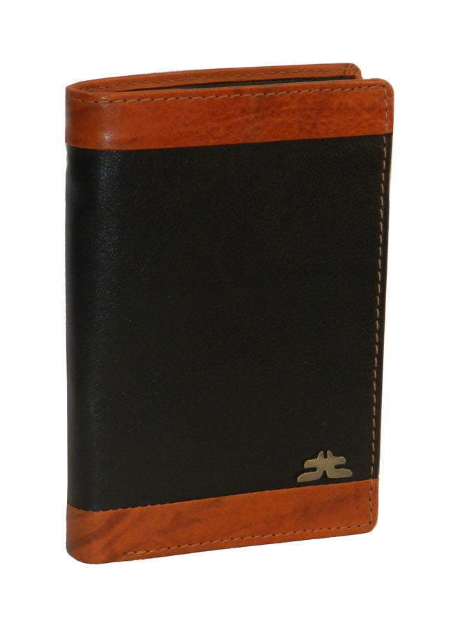 LAVERI LEATHER Genuine Leather Logo Detail Long Wallet Black  - Image 1