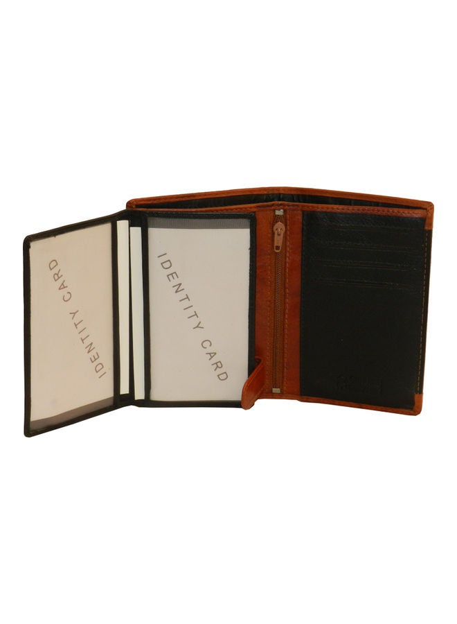 LAVERI LEATHER Genuine Leather Logo Detail Long Wallet Black  - Image 4