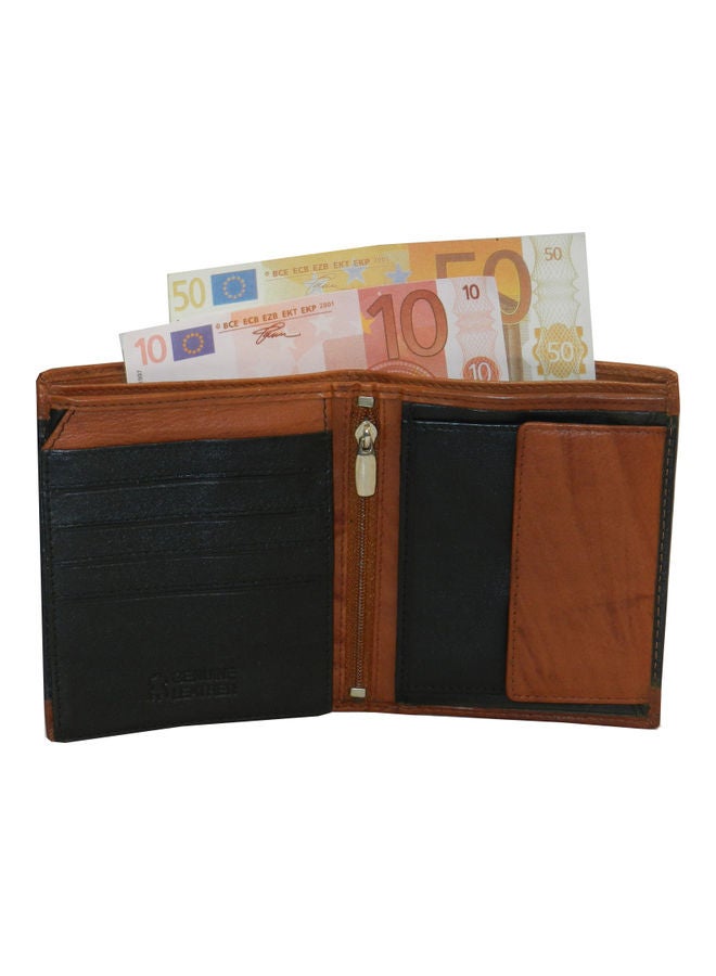 LAVERI LEATHER Genuine Leather Logo Detail Long Wallet Black  - Image 3