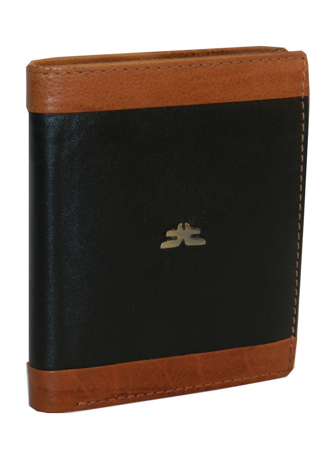 LAVERI LEATHER Genuine Leather Logo Detail Long Wallet Black  - Image 1