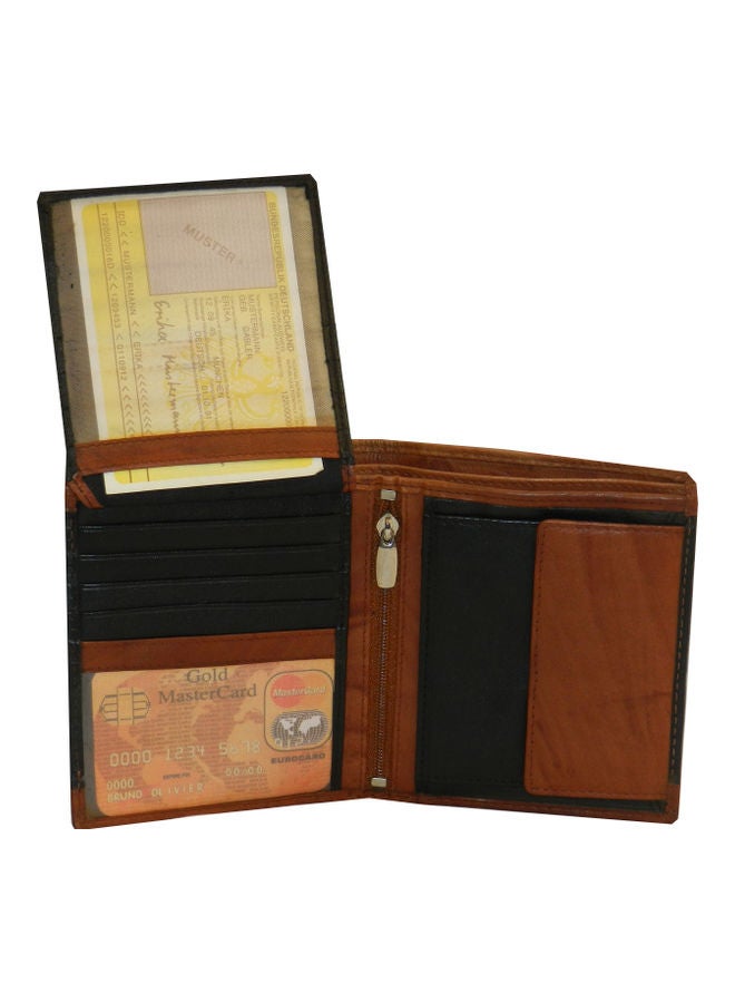 LAVERI LEATHER Genuine Leather Logo Detail Long Wallet Black  - Image 4