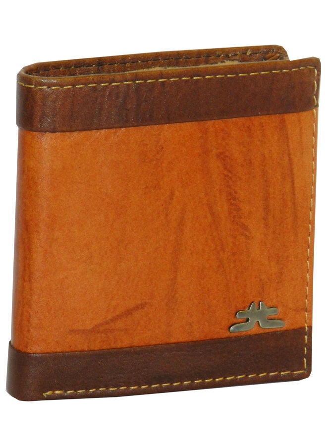 LAVERI LEATHER Genuine Leather Logo Detail Long Wallet Rust  - Image 1