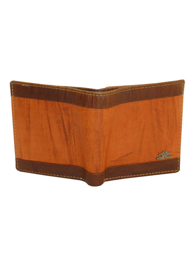 LAVERI LEATHER Genuine Leather Logo Detail Long Wallet Rust  - Image 2