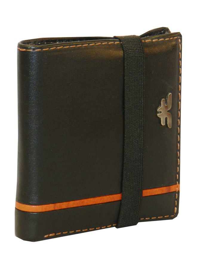 LAVERI LEATHER Genuine Leather Logo Detail Long Wallet Black - Image 1