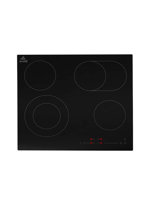 Built-In Induction With Hob Touch Pannel Controls And 4 Cooking Zones 60cm 7200.0 W EVBI-CH604B Black