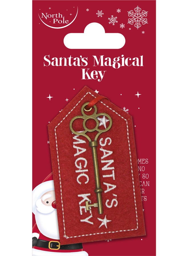 Homesmiths Christmas Santas Magic Key Red 32x10cm