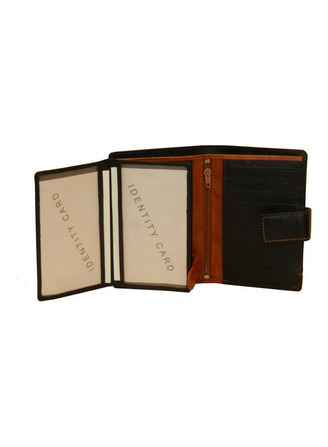 LAVERI LEATHER Genuine Leather Logo Detail Long Wallet Black  - Image 4