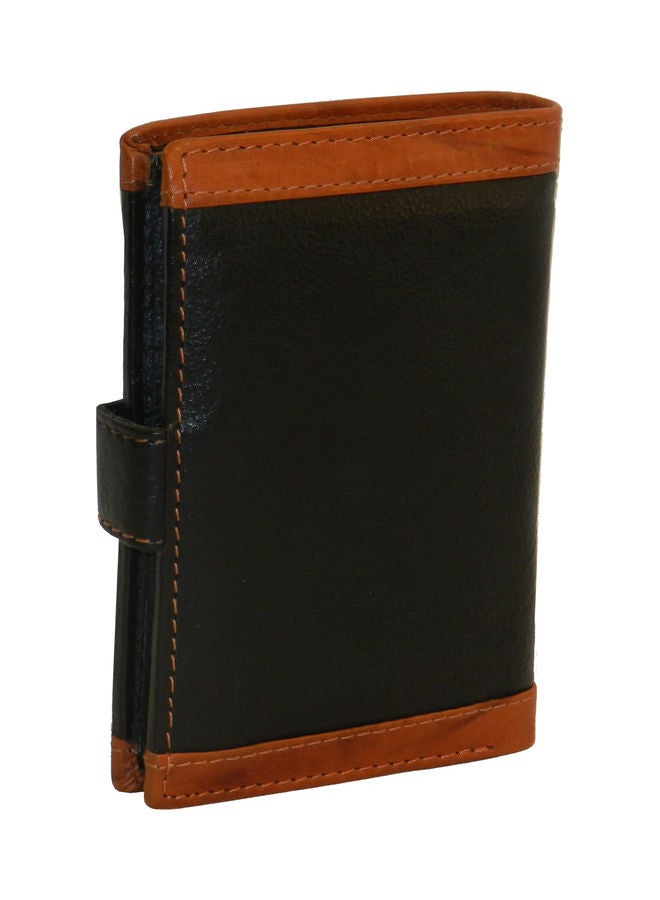 LAVERI LEATHER Genuine Leather Logo Detail Long Wallet Black  - Image 2
