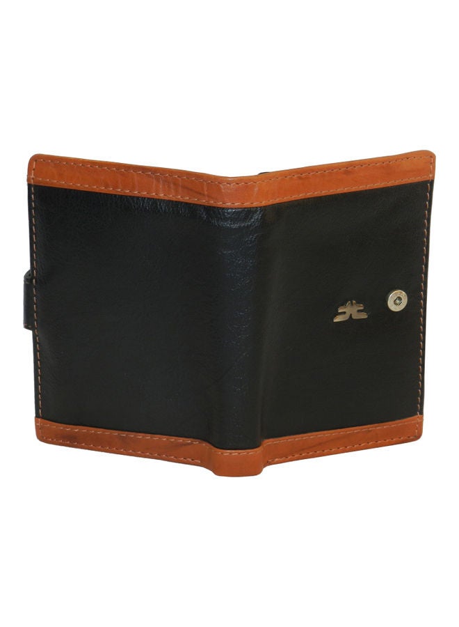LAVERI LEATHER Genuine Leather Logo Detail Long Wallet Black  - Image 5