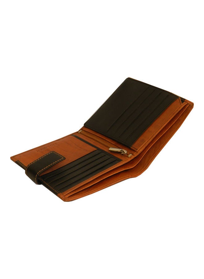 LAVERI LEATHER Genuine Leather Logo Detail Long Wallet Black - Image 5