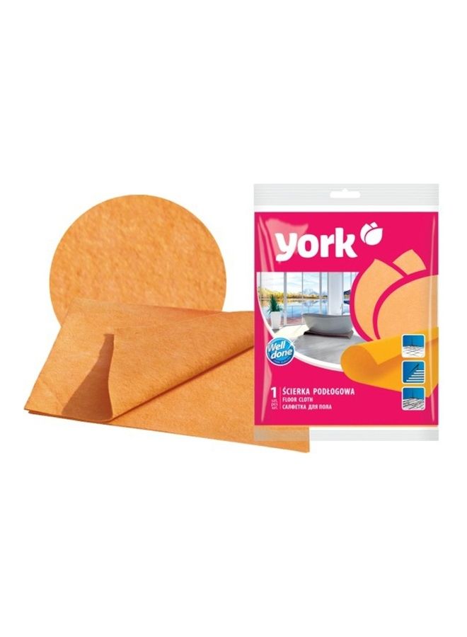 YORK 1-Piece Floor Cleaning Cloth Orange 32x19x2cm