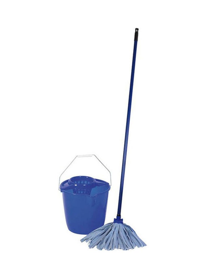 RIVAL Cleaning Mop With Bucket Blue/White 