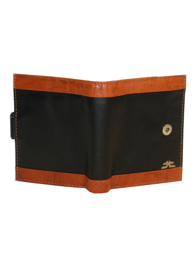 LAVERI LEATHER Genuine Leather Logo Detail Long Wallet Black - Image 2