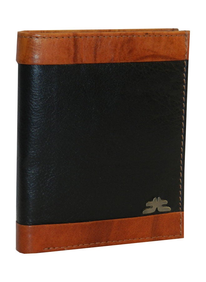 LAVERI LEATHER Genuine Leather Logo Detail Long Wallet Black  - Image 1