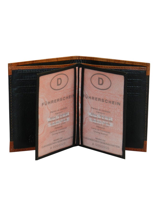 LAVERI LEATHER Genuine Leather Logo Detail Long Wallet Black  - Image 4