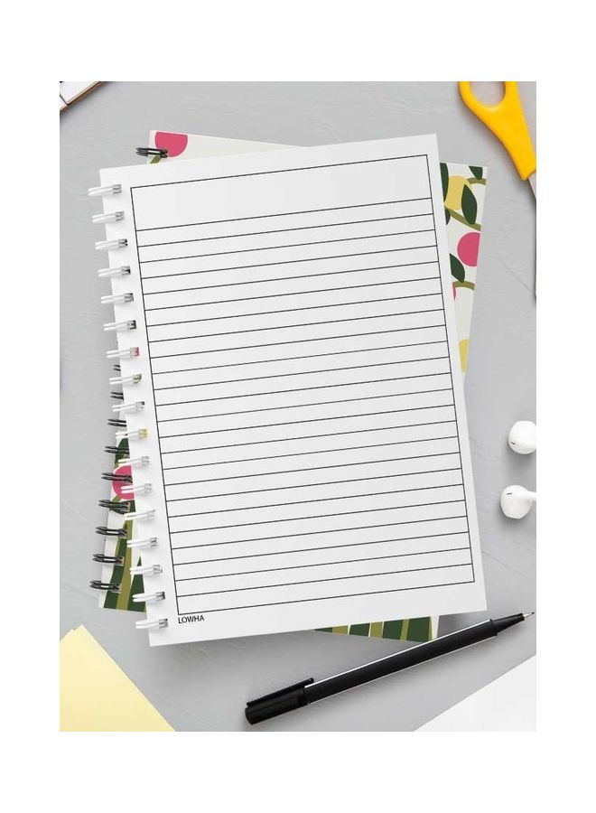 LOWHA Spiral Notebook White/Pink/Yellow/Green - Image 3