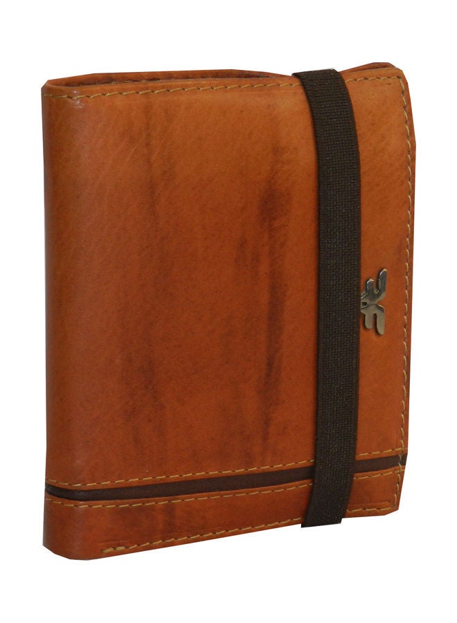 LAVERI LEATHER Genuine Leather Logo Detail Long Wallet Rust  - Image 1