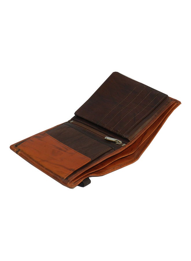 LAVERI LEATHER Genuine Leather Logo Detail Long Wallet Rust  - Image 5