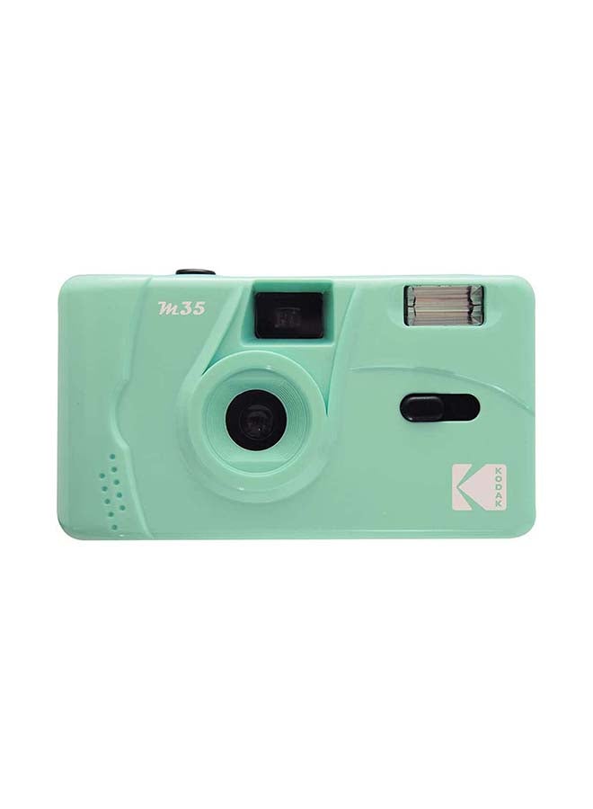 Kodak Reusable  M35 35mm Film Camera, Fixed-Focus and Wide Angle, Build in Flash and Compatible with 35mm Color Negative or B/W Film (Film and AAA Battery NOT Included) by Corex (Mint Green)  - Image 1
