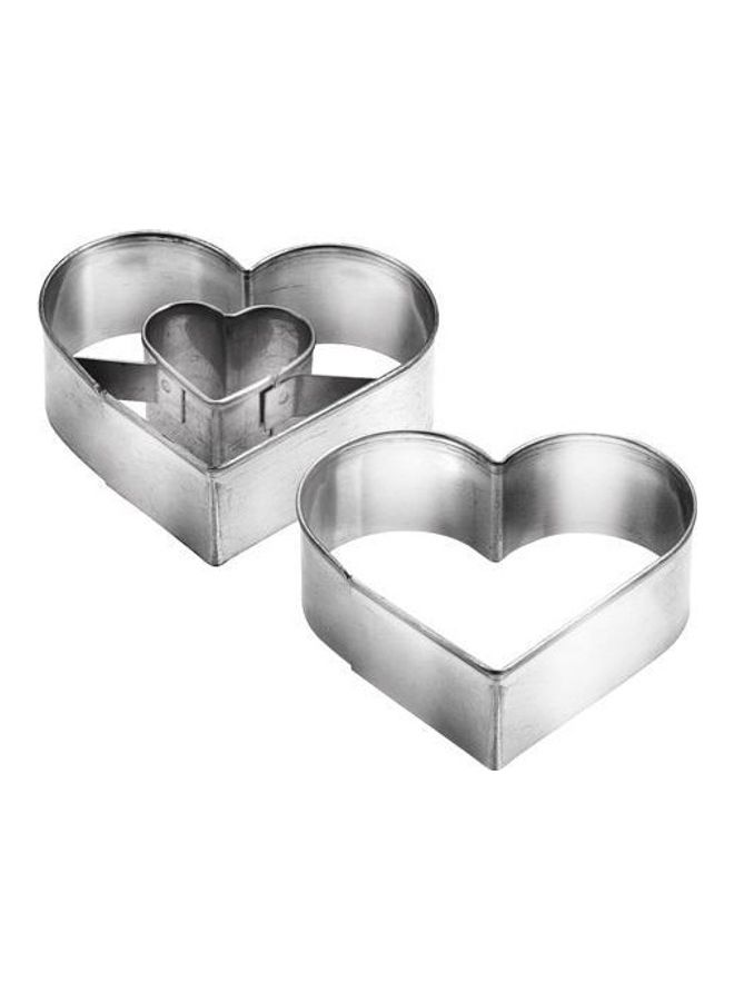 tescoma Heart Shape Shortcake Cutters Delicia Silver 4.5x5x2cm