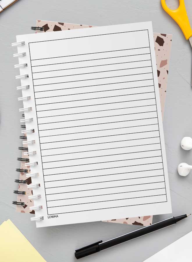 LOWHA Spiral Notebook Brown/Black  - Image 3
