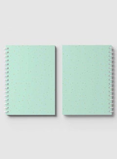 LOWHA Spiral Notebook Light Green/Gold  - Image 4