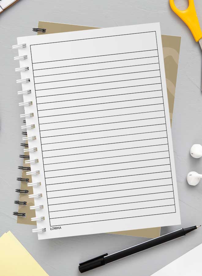 LOWHA Hello Autumn Umbrella Printed Spiral Notebook For School And Business Note Taking With 60 Sheets Multicolour  - Image 3