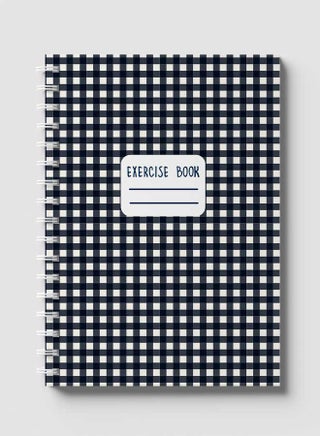 Gingham Checks Pattern Spiral Notebook For School And Business Note Taking With 60 Sheets Multicolour - v1637157966/N51902954A_1