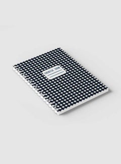 LOWHA Gingham Checks Pattern Spiral Notebook For School And Business Note Taking With 60 Sheets Multicolour  - Image 2