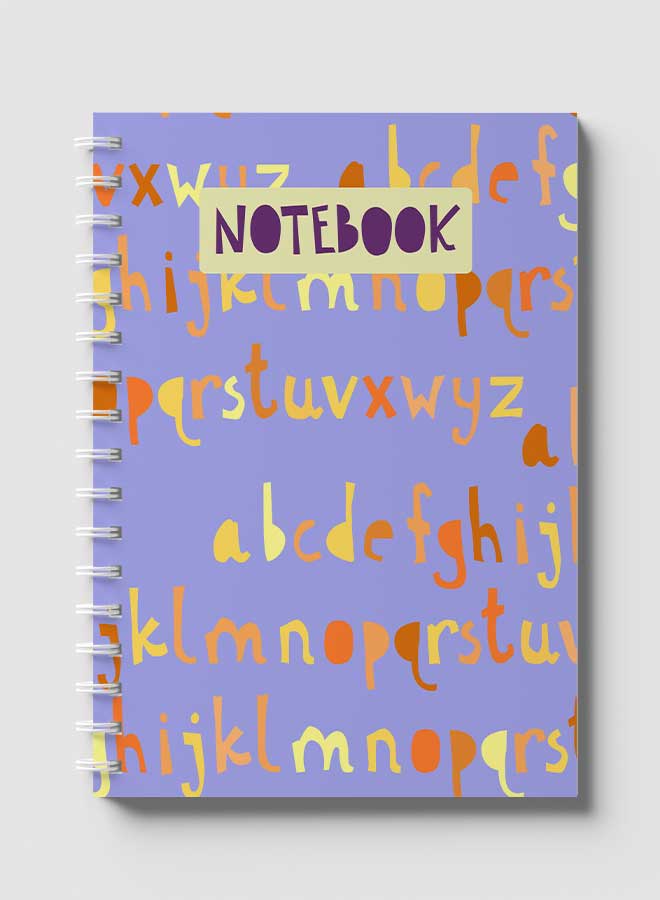 لوحة دفتر سلك أزرق/أصفر/برتقالي - Image 1