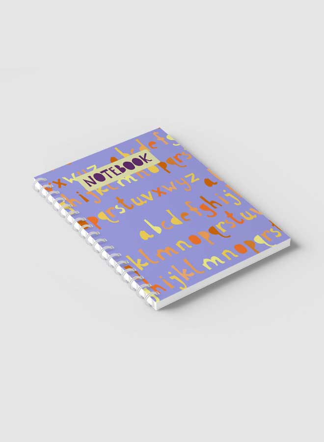 لوحة دفتر سلك أزرق/أصفر/برتقالي - Image 2