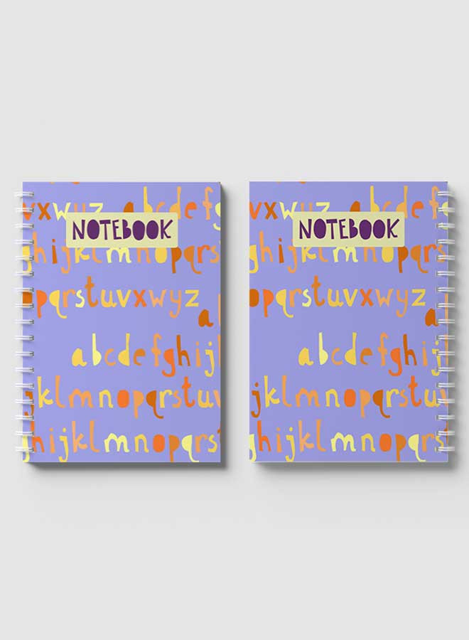 لوحة دفتر سلك أزرق/أصفر/برتقالي - Image 4