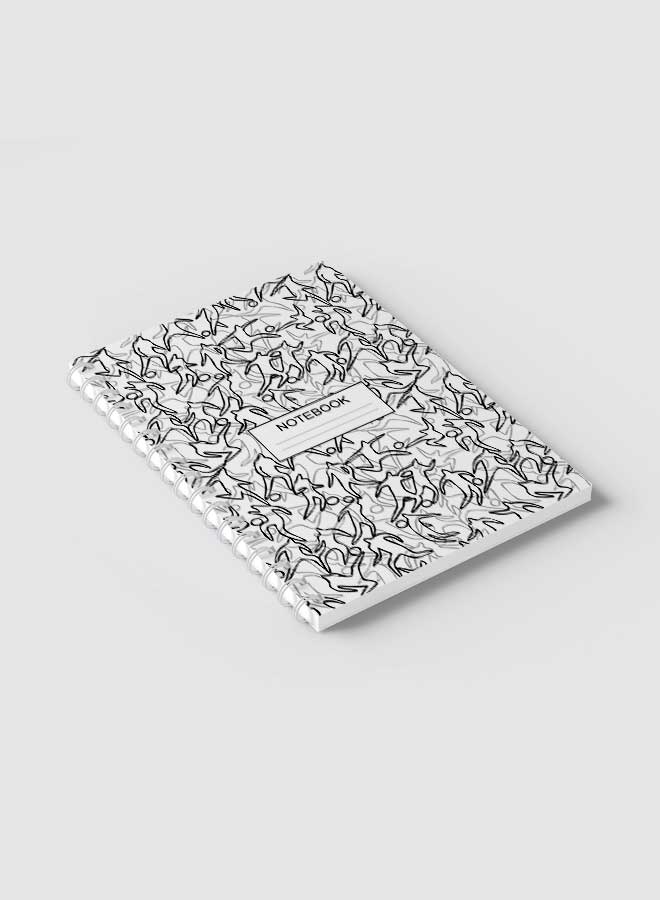 LOWHA Spiral Notebook White/Black/Grey  - Image 2