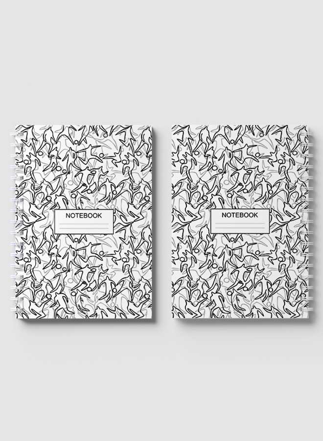 LOWHA Spiral Notebook White/Black/Grey  - Image 4