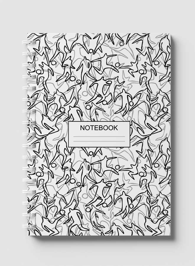 LOWHA Spiral Notebook White/Black/Grey  - Image 1