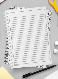 LOWHA Spiral Notebook White/Black/Grey  - Image 3