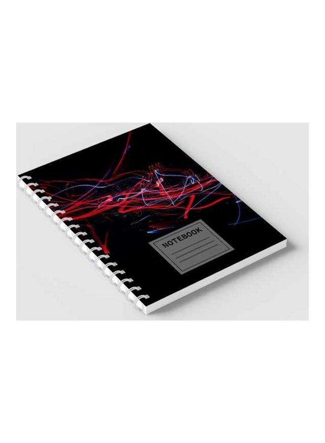 لوحة دفتر ملاحظات بسلك حلزوني للمدرسة أو تدوين ملاحظات العمل مع 60 ورقة ذات تأثير نيون متعدد الألوان - Image 2