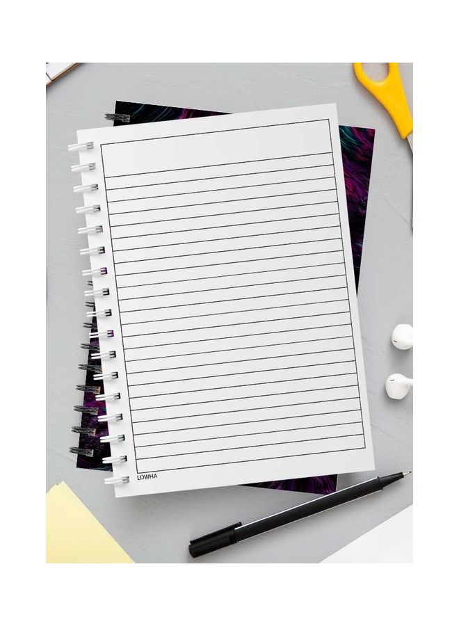 LOWHA Spiral Notebook For School Or Business Note Taking with 60 Sheets Mix Colorful Rock Texture Multicolour - Image 3