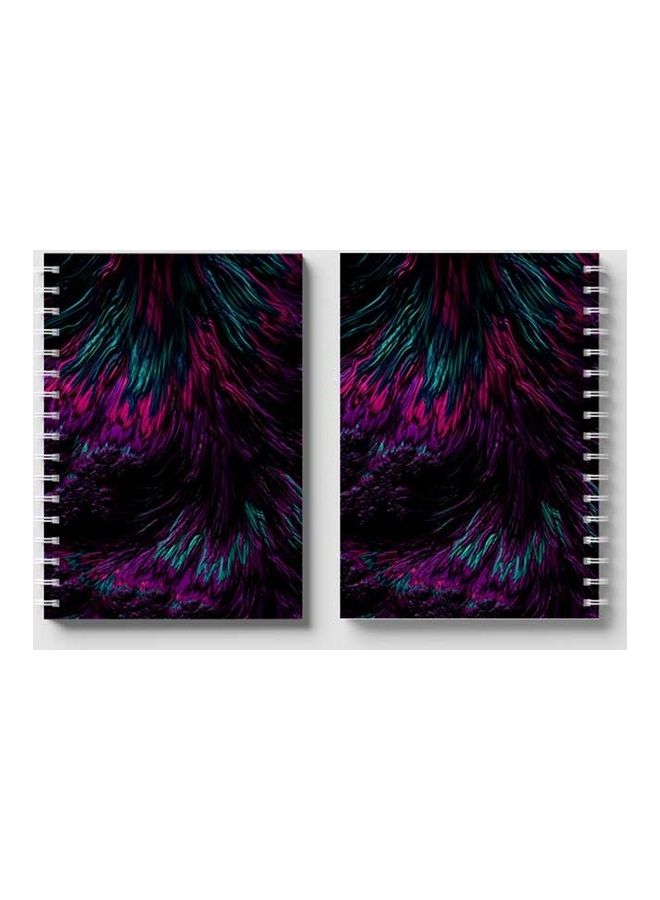 LOWHA Spiral Notebook For School Or Business Note Taking with 60 Sheets Mix Colorful Rock Texture Multicolour - Image 4