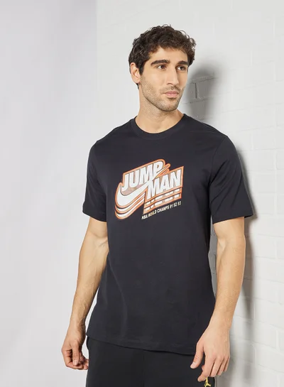Jordan Logo Graphic T-Shirt Black