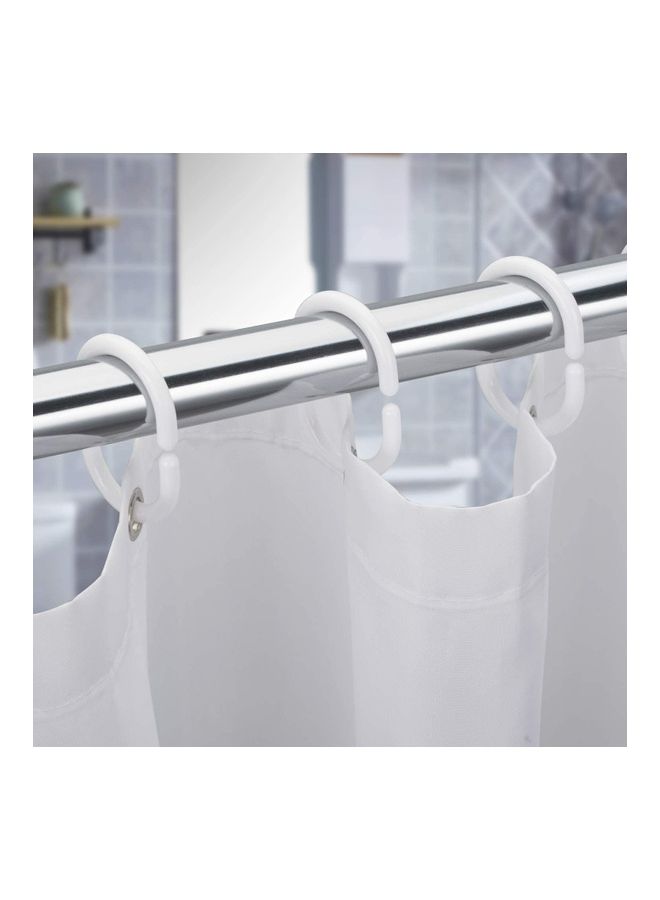 Generic - 24-Piece Curtain Hooks White 15 x 5cm - Image 1