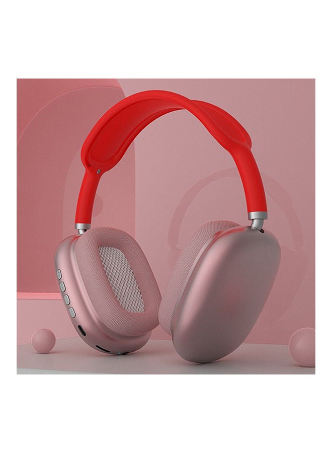 Black Tiger - Headphone Wireless P9 , With Hidden Mic Red/Pink - Image 1
