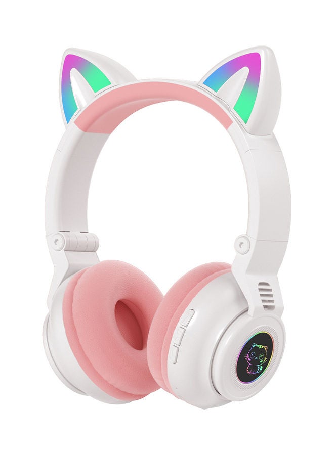 بلاك تايجر سماعة بلوتوث STN 26 قابلة للطي وردي/ أبيض - Image 1