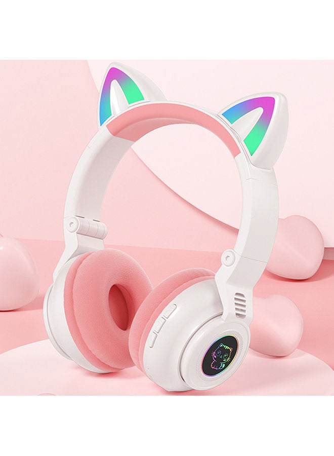 بلاك تايجر سماعة بلوتوث STN 26 قابلة للطي وردي/ أبيض - Image 2