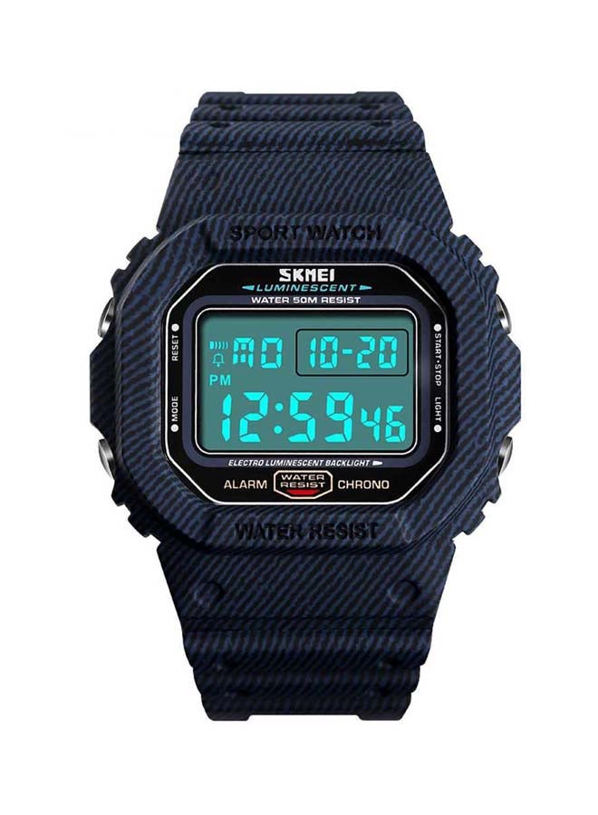 SKMEI Men's Water Resistant Digital Watch 1471 - 50 mm - Blue  - Image 3