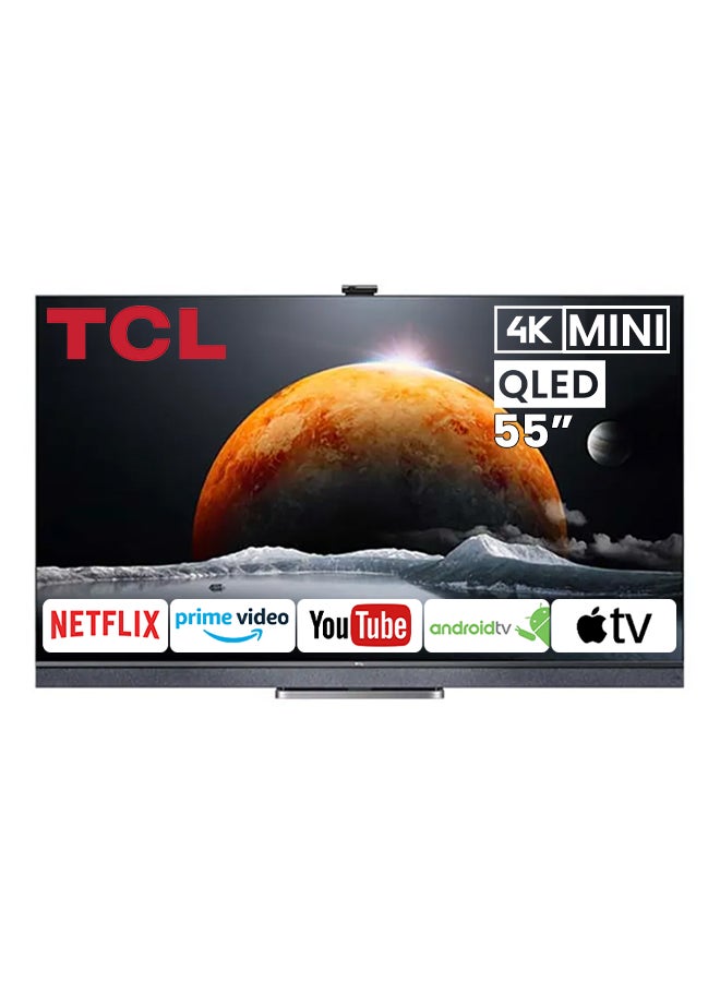 TCL 55 Inch Q-LED/MINI LED 4K Android Smart UHD TV With  Onkyo Speakers 55C825 Black  - Image 1