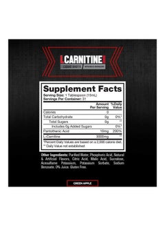 ProSupps L-Carnitine 3000 Liquid Shots for Men and Women ( Green Apple ) 473ml  - Image 2